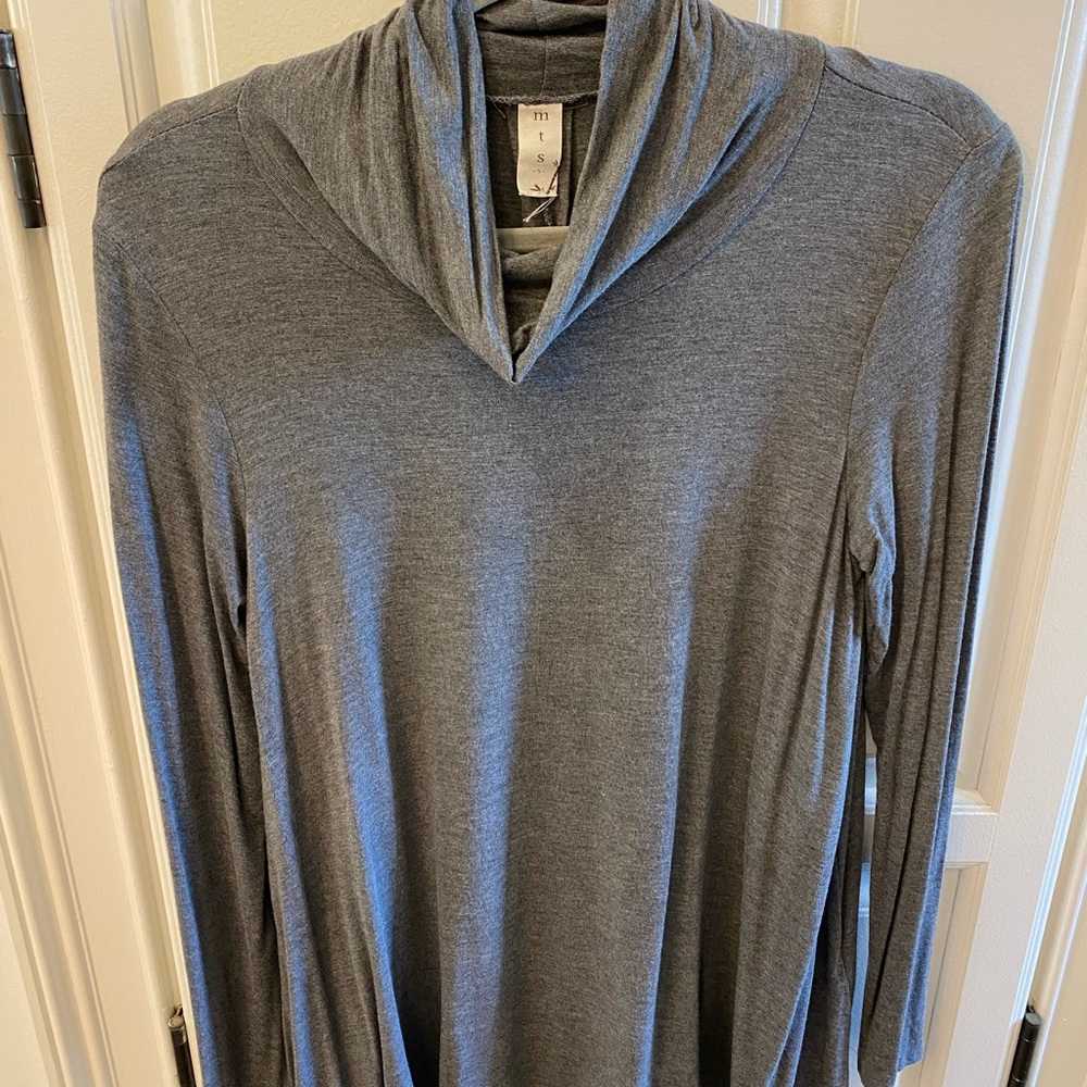 MTS Charcoal Cowl Neck Sweater